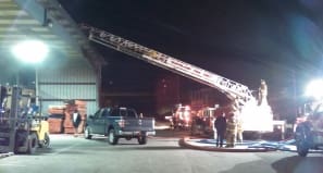 Fire Damages  A Section Of  Hardwoods Incorporated In Cleveland