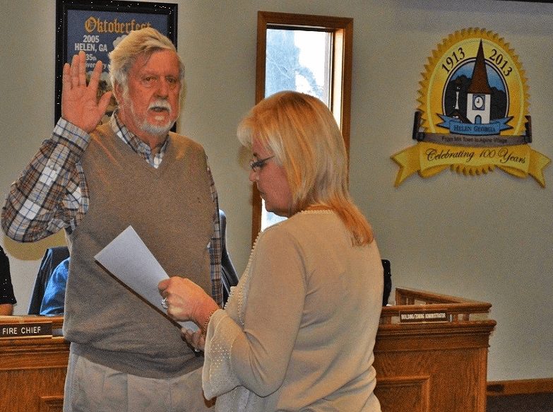 Garmon sworn as Helen mayor for 2016; Ash takes 12th oath of office