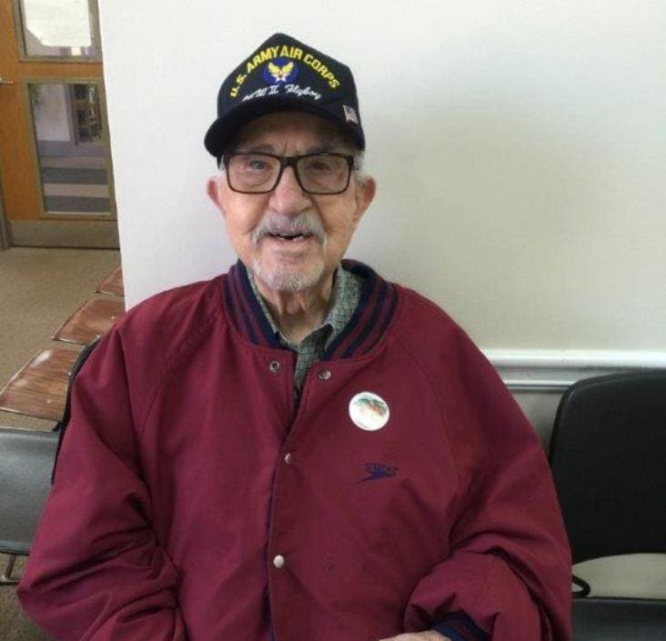 99 years old Charles Mann cast ballot Friday 