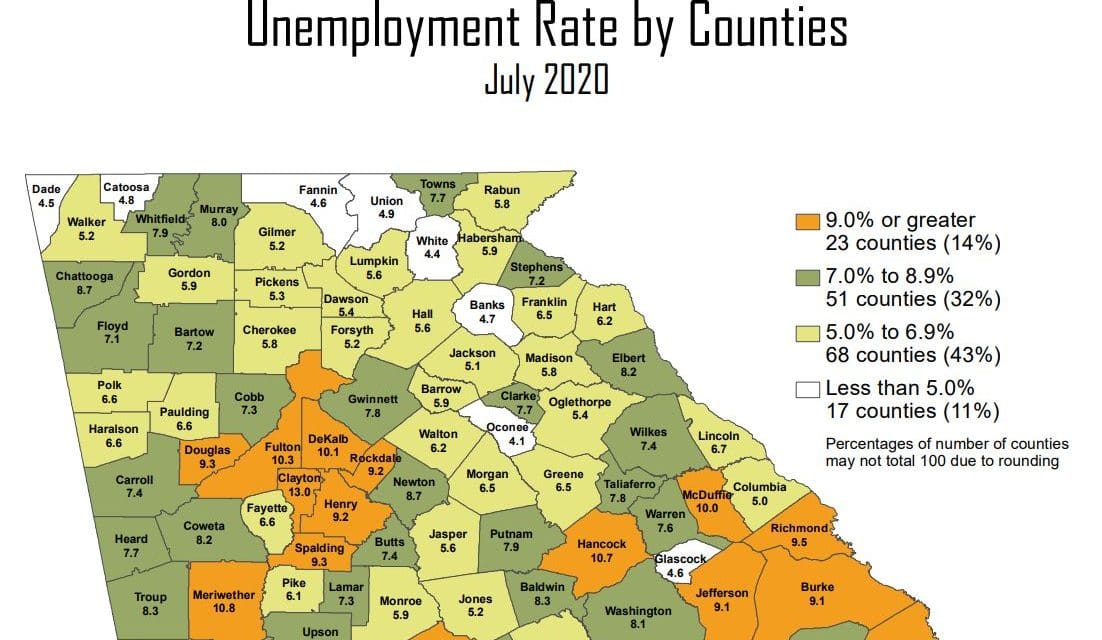 White County Unemployment Rate 4.4 Percent In July