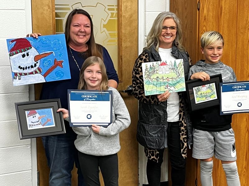 Awards Presented In School Christmas Card Contest WRWH