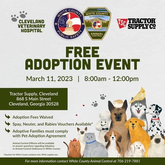 Free Animal Adoption Event Saturday At Tractor Supply WRWH