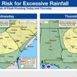 Possible Flash Flooding Wednesday And Thursday