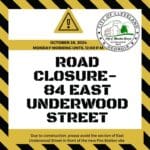 City Of Cleveland Announces Brief Closure Of East Underwood Street